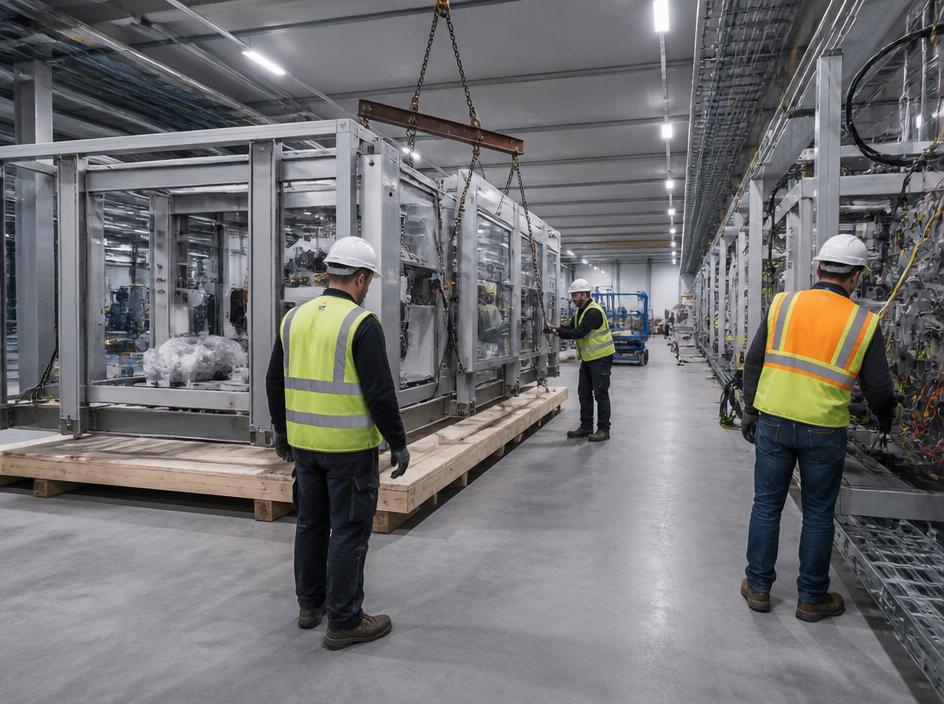 Industrial manufacturing plant production line and utility piping erection in Ahmedabad